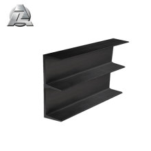 6063 T5 hot sale thin wall anodized black aluminium double u channel